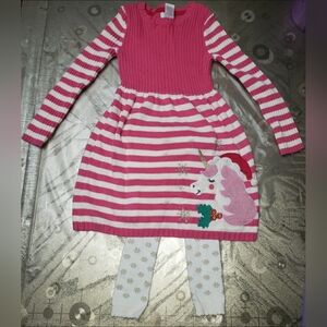 MAGGIE & ZOE Girl's Christmas Sweater Dress Large (6X)
